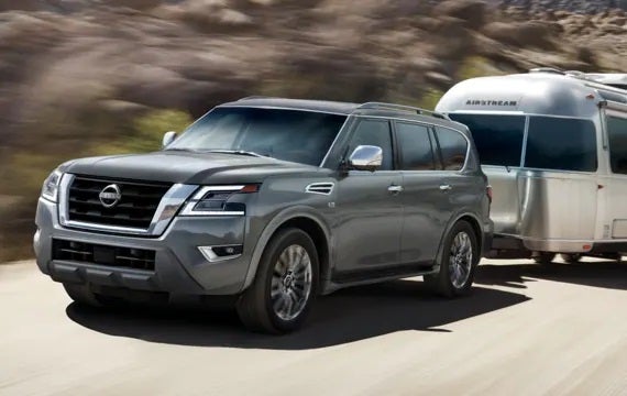 2023 Nissan Armada towing an airstream | Granite Nissan in Rapid City SD
